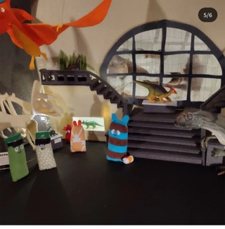 Die Morkis im Dinosauriermuseum